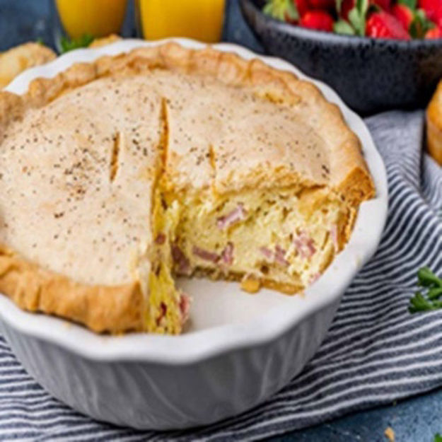 Image de Pâté au jambon et oeuf