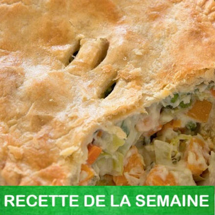 Image de Pâté de poulet à la courge