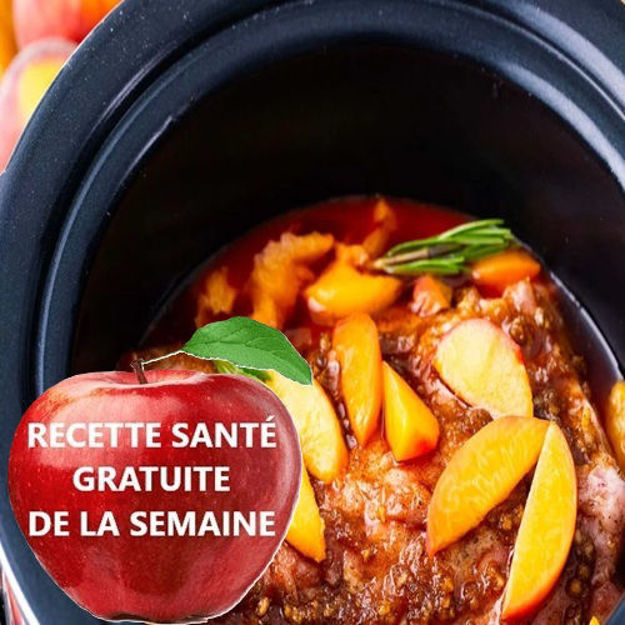 Image de Filet de porc aux pêches du Niagara à la mijoteuse