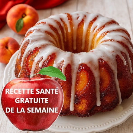 Image de Gâteau aux pêches du Niagara caramélisées