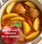 Image de Poulet aux pommes et poivrons doux